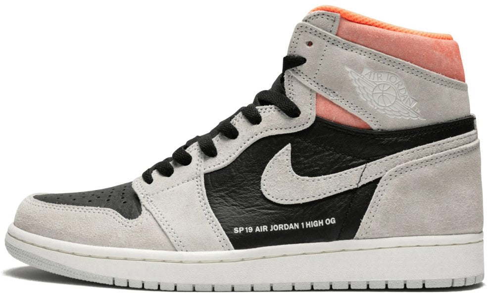 Jordan 1 High OG Neutral Grey/Hyper Crimson