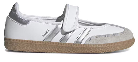 Adidas Samba Jane White Silver Metallic