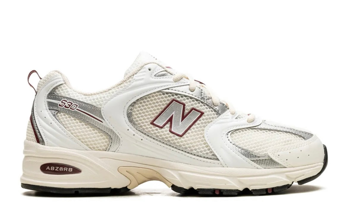 New Balance 530 Sea Salt/Mercury Red